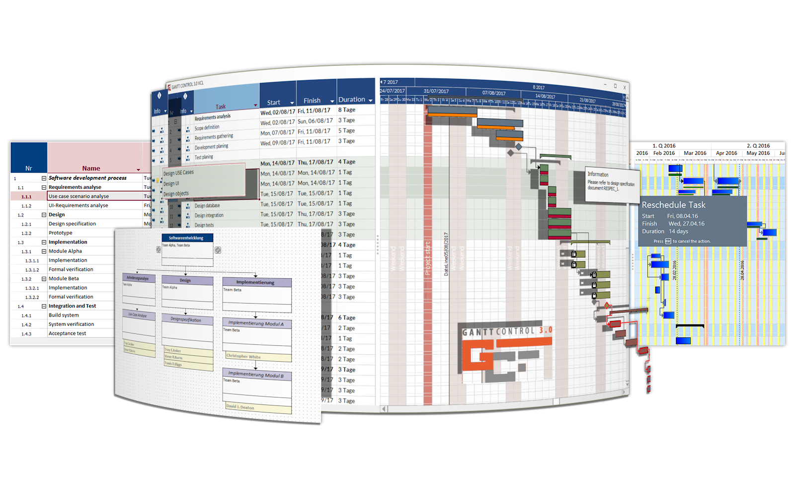 Gantt Control VCL screenshot Gantt Control VCL screenshot